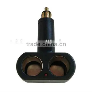 12v Car Cigarette Lighter Splitter Hub With Two Dual Sockets thumbnail-1