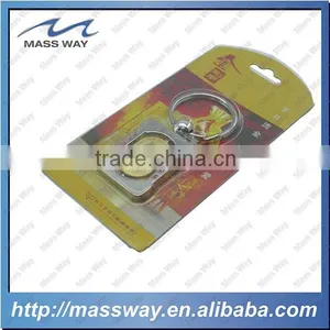 Double Plating Gold and Silver Custom Promotional 3D Beer Metal Key Ring thumbnail-1