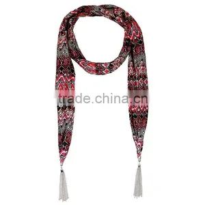Fashion Women Lady Retro Bohemian Soft Frayed Scarf thumbnail-1