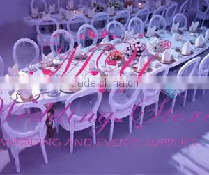 White French Wedding Wood Louis Chair thumbnail-1