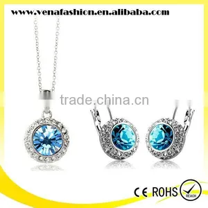 Crystal Cheap Necklace and Earring Sets, Fancy Necklace Sets thumbnail-1