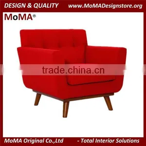 MA-YT114 American Style Living Room Hotel Button Tufted Fabric Accent Armchair thumbnail-1