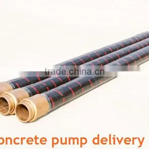 Concrete Pump Parts Four Layer Steel Wire Rubber Hose 2" 3" 4" 5"X5000MM Double End thumbnail-4