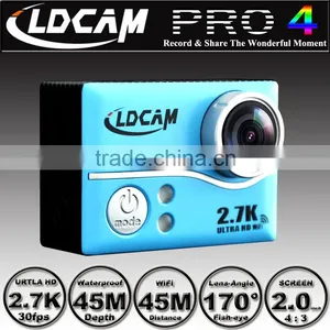 Big Discounts!!! LDCAM PRO4 Ultra HD 2.7K/4K Video 170 Degrees Wide Angle Sports Action Cam 2-inch Screen 1080p 60fps thumbnail-4