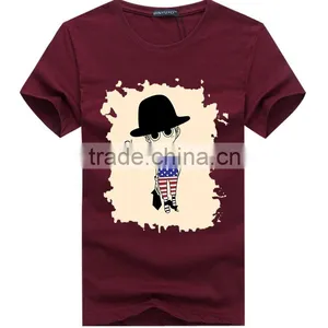Wholesale Clothing 2016 High Quality Customprinted T-shirtOEM Plain Mens All Color Shirt Classic Collar New Design t Shirt thumbnail-3