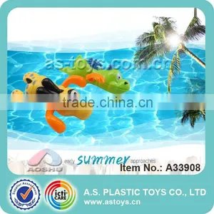 Two Kinds of Animals Wind up Swim Turtle Small Plastic Toy thumbnail-1