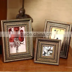 Top Quality Slap-up Wall Decorative Archaistic Wooden Picture Rahmen Handmade Baroque Antique Natural Solid Wood Photo Frame thumbnail-1