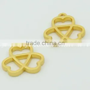 Gold Flower Design Metal Label Fashionable Decorative Accessories for Bag thumbnail-2