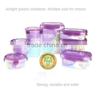 BPA FREE Microwavable Food Container Plastic With Locking Lid thumbnail-2