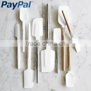 BPA Free Baking & Pastry Tools Silicone Spatula, Long Handle Set Spatula thumbnail-1