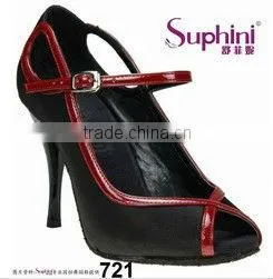 Graceful Premium Red and Black Women Dress Shoes thumbnail-1