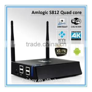 Amlogic S812 Quad-core 2GB RAM 8GB ROM Google Android 4.4 Kitkat Support H.265 Set Top Box Smart TV thumbnail-1