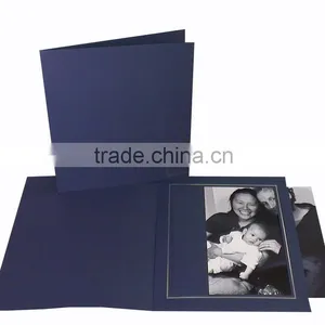 Blue Paper Photo Frame Business Card Inviting Card thumbnail-1