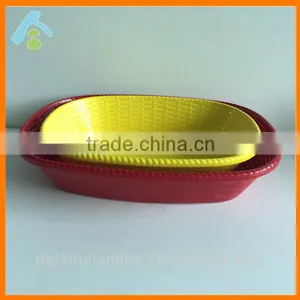 Wholesale Rectangle Melamine Vegetable Basket in Assorted Colors thumbnail-5