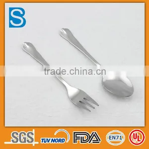 Promotion Baby Stainless Steel Fork Spoon Set thumbnail-1