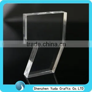 Engraved Transparent Acrylic Signs for Advertising, Crystal Laser Cut Out Shapes Manufacture thumbnail-1