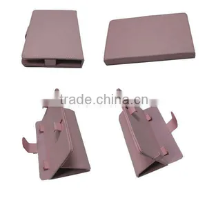 Fashion Universal Leather Case for 7 Inch Tablet Pc Pink thumbnail-1