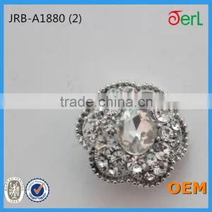 New Fashion Custom Pearl Crystal Rhinestone Button for Fur Leather Clothing thumbnail-3