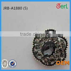New Fashion Custom Pearl Crystal Rhinestone Button for Fur Leather Clothing thumbnail-6