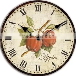 10 Inch Diy Fruit Design Decorative Small Clocks thumbnail-1