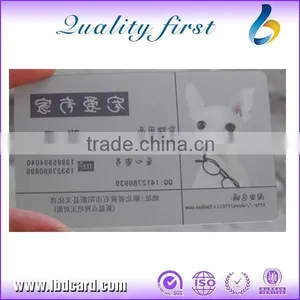 Cheap New Style Transparent Frosted Plastic Business Card thumbnail-1