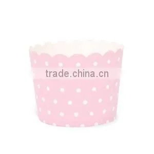 Red Hearts Standard Baking Cups Cupcake Liners Baking Cups Pink & White Spots thumbnail-1