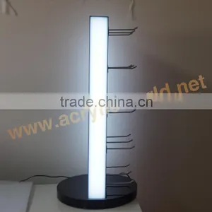 Led Acrylic Knife Display Stand With Rotating Base thumbnail-2