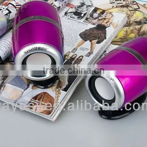 High Gloss Surface 2.0 CH USB Mini Computer Speaker For Laptop, 5W*2 thumbnail-1