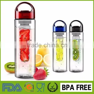 Clear Plastic Water Bottles Bpa Free Water Bottle Wholesale Fruit Infuser thumbnail-6