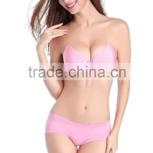 Beautiful Looks Magic Invisible Inserts Padded Adhesive Sexy Silicone Bra for Breast Enhance thumbnail-2