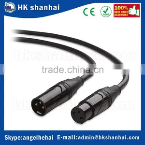 Wholesale Male to Female M/F 10ft 3 Pin XLR Connector Cable Gold-plated High Grade Low Noise Microphone Cable thumbnail-1