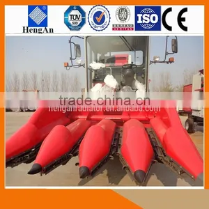India Hot Sale 530mm Row Space 4-row Corn Combine Harvester HA4YZP-4N thumbnail-1