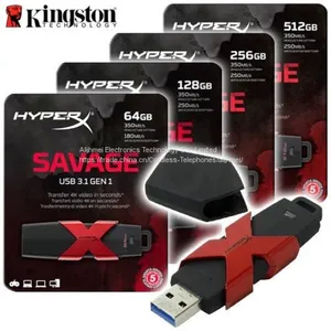 Kingston HyperX SAVAGE USB 3.1 GEN1 64GB 128GB 256GB HXS3 thumbnail-1