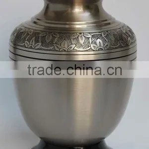 Platinum Adult Brass Cremation Urn, Funeral Urns, Memorial Urns thumbnail-1