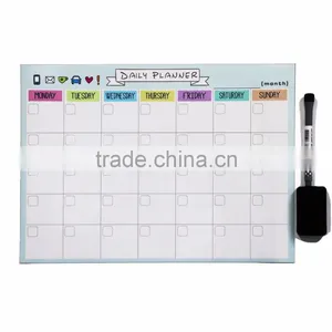Monthly Magnetic Calendar for Refrigerator Dry Erase White Board For Kitchen Fridge With Strong Magnet 17" x 12" thumbnail-5