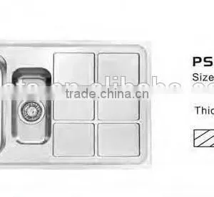 Stainless Steel Double 1.5 Bowl Kitchen Sink With Plumbing Kit thumbnail-1