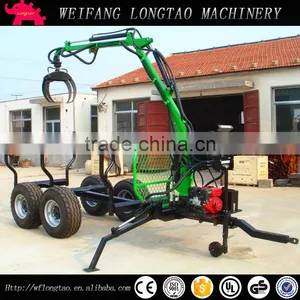 3tonne Atv Log Trailers With Crane CE Certificate thumbnail-5
