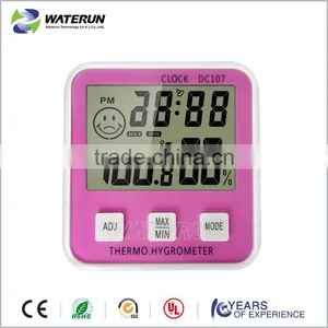 Hot Sale Mini Digital Alarm Clock Thermometer Testing Indoor Humidity and Temperature thumbnail-3