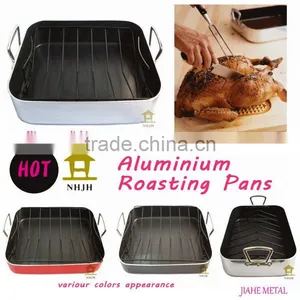 Rectangular Aluminum Roasting Turkey Pan With U Rack thumbnail-1