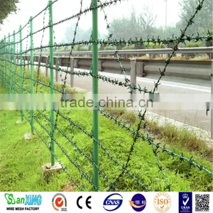 BWG12-16 Green Pvc Coated Barbed Wire Coils thumbnail-1