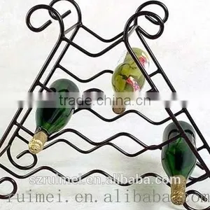 Triangle Metal Wine Bottle Display Rack thumbnail-1