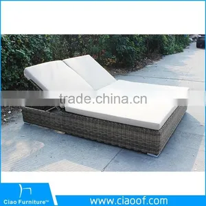 Best Selling UV-Proof Rattan Outdoor Double Lounger thumbnail-3