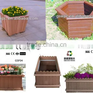 Outdoor Weather Resistant WPC Wood Plastic Composite Plant Box High Quality Flower Box Cheap Price WPC Box thumbnail-3