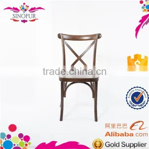 Wholesale Price Wooden Cross Back Dining Chair thumbnail-6
