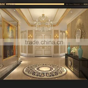 Classical European Style Foyer and Corridor 3D Rendering Interior Design With All Material thumbnail-1