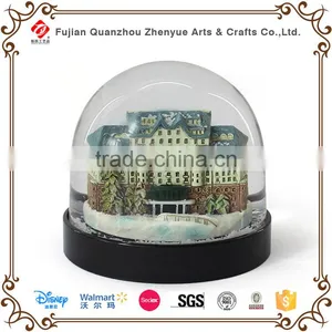Acrylic Material Decorate Building Snow Globe thumbnail-1