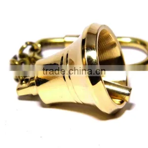 Brass Marine or Nautical Ship Bell Nautical Key Chain thumbnail-1