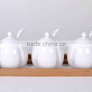 Hot Sale High Quality Bronze Kitchen Canisters / Bronze Canisters Set/3pcs Set Ceramic Tea Coffee Sugar Canister thumbnail-1