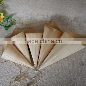 FSC Top Grade Custom Pine Wooden Mini Cone for Food thumbnail-1