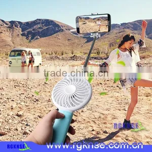 2016 Summer Hottest Selfie Stick With Fan Rechargeble Power Bank Cooling Fan thumbnail-3